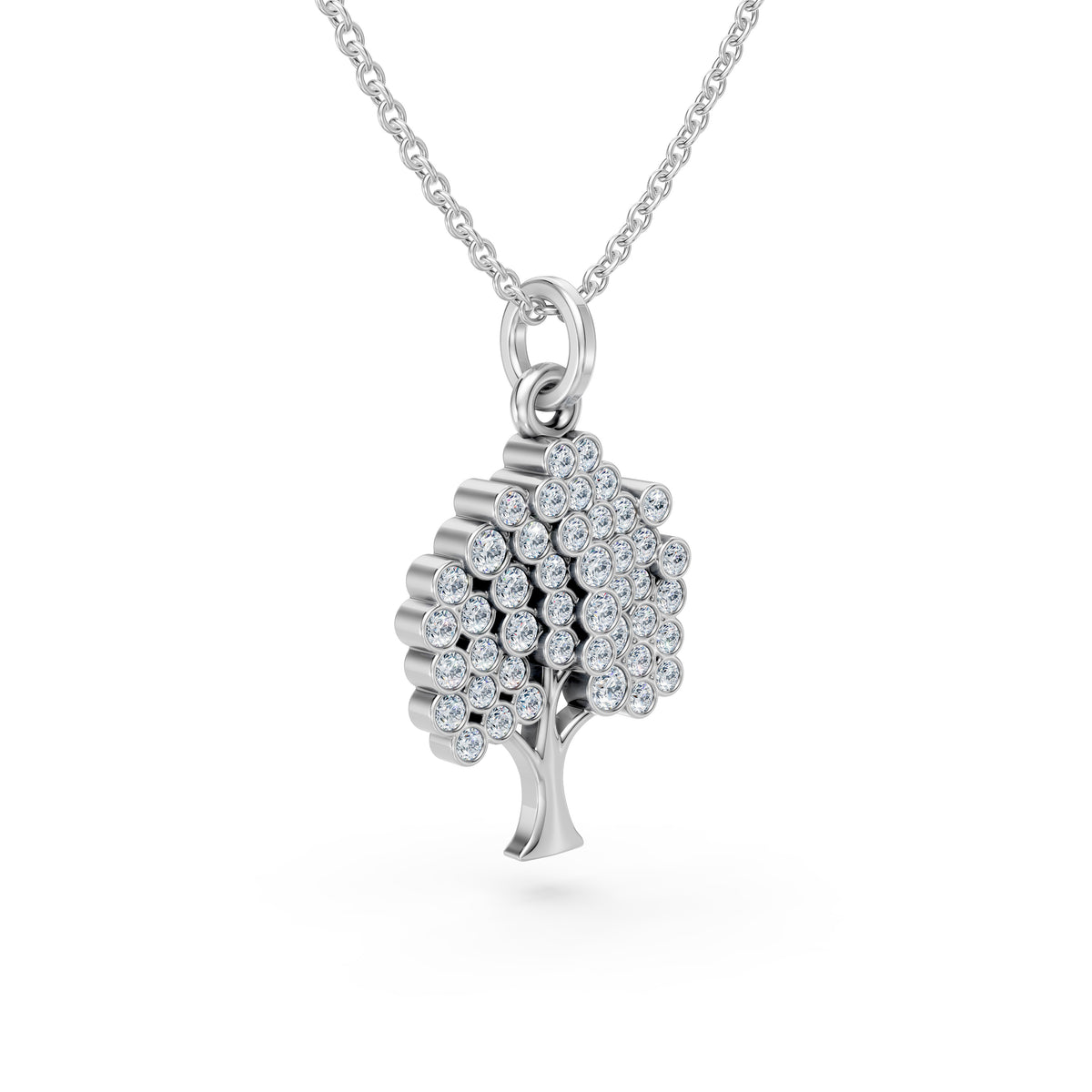 Diamond Tree of Life Pendant