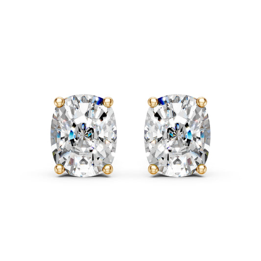 Cushion Cut Lab Grown Diamond Stud Earrings