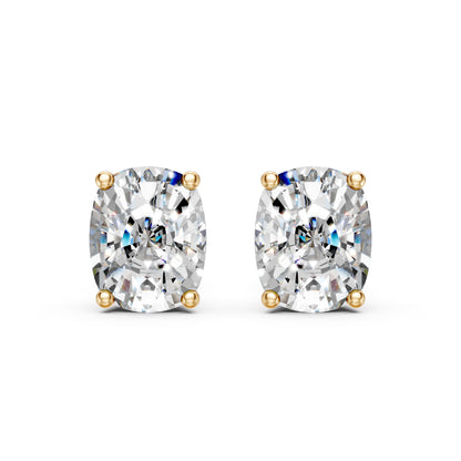 Cushion Cut Lab Grown Diamond Stud Earrings