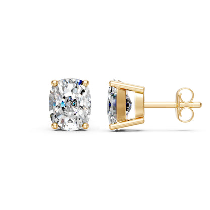 Cushion Cut Lab Grown Diamond Stud Earrings