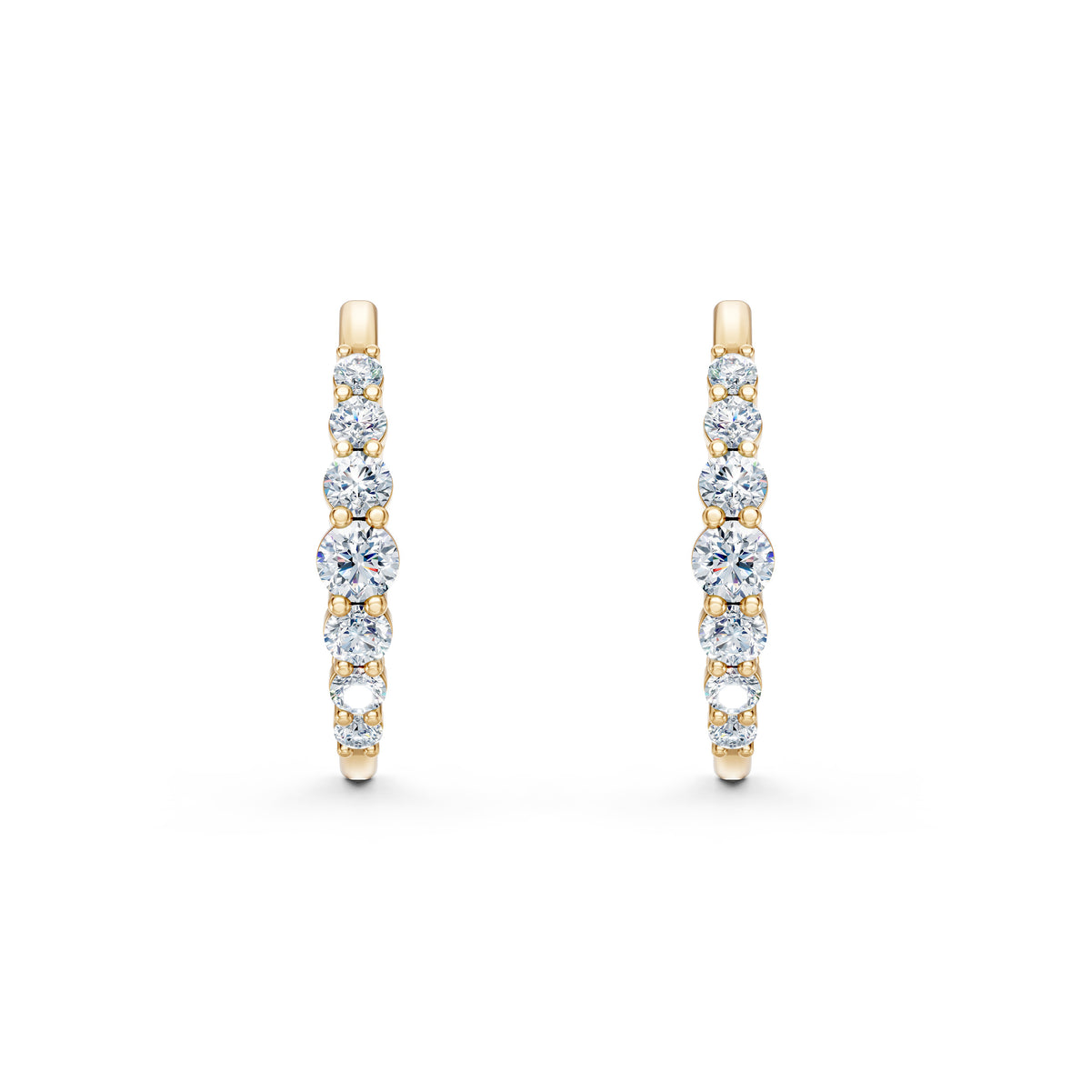 Meadow Round Diamond Stud Earrings