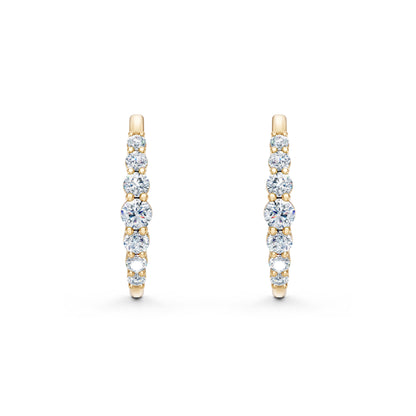 Meadow Round Diamond Stud Earrings