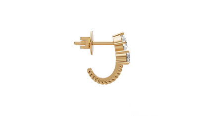 Diamond Dragonfly Stud Earrings