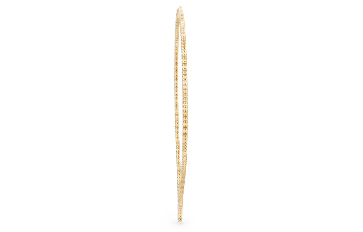 V-Shape Diamond Tennis Everyday Necklace