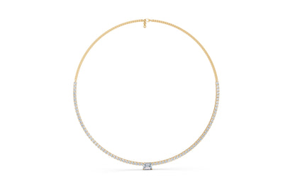 Fine Diamond Chain Necklace With Focal Stone