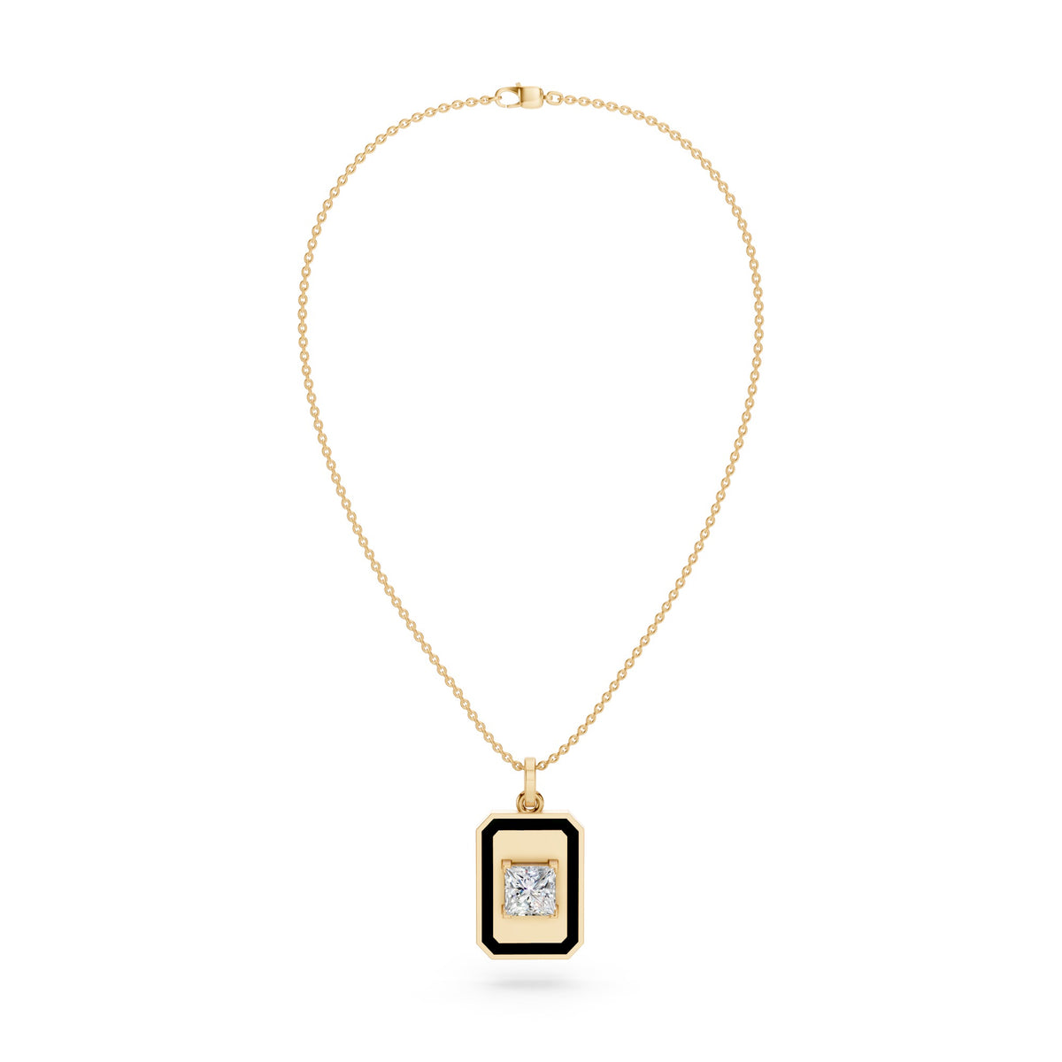 Classic Princess Cut Pendant