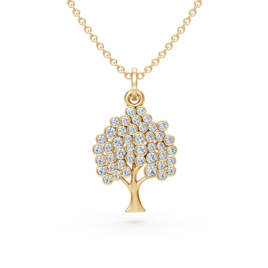 Diamond Tree of Life Pendant