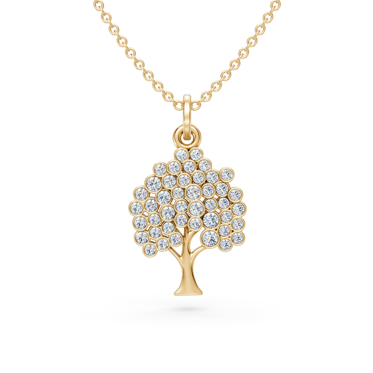 Diamond Tree of Life Pendant