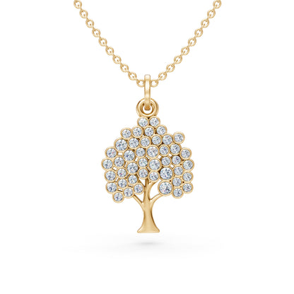 Diamond Tree of Life Pendant