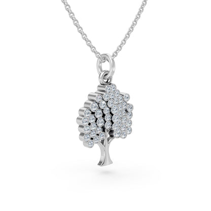 Diamond Tree of Life Pendant
