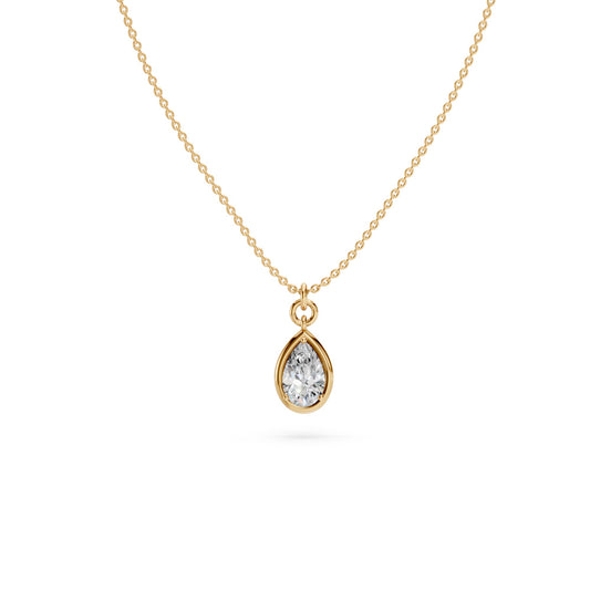 Teardrop Solitaire Pendant