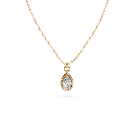 Teardrop Solitaire Pendant