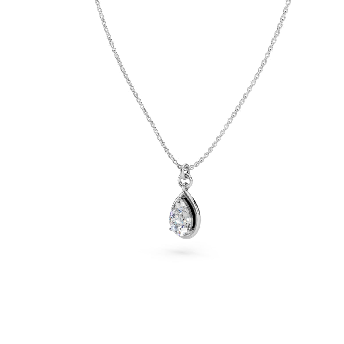 Teardrop Solitaire Pendant