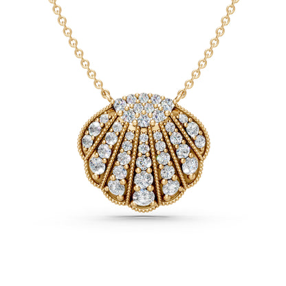 Intricate Shell Motif Pendant