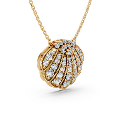 Intricate Shell Motif Pendant