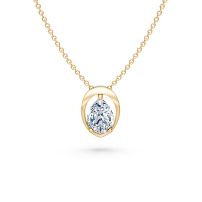 Classic Pear Diamond Statement Pendant