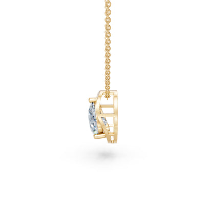 Classic Pear Diamond Statement Pendant