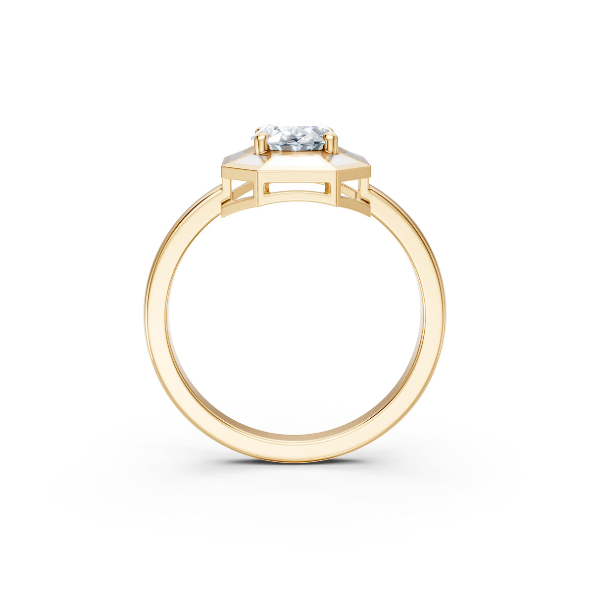 Classic Oval Diamond Solitaire Ring