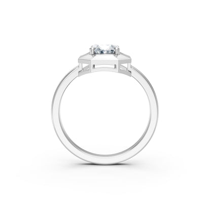 Classic Oval Diamond Solitaire Ring