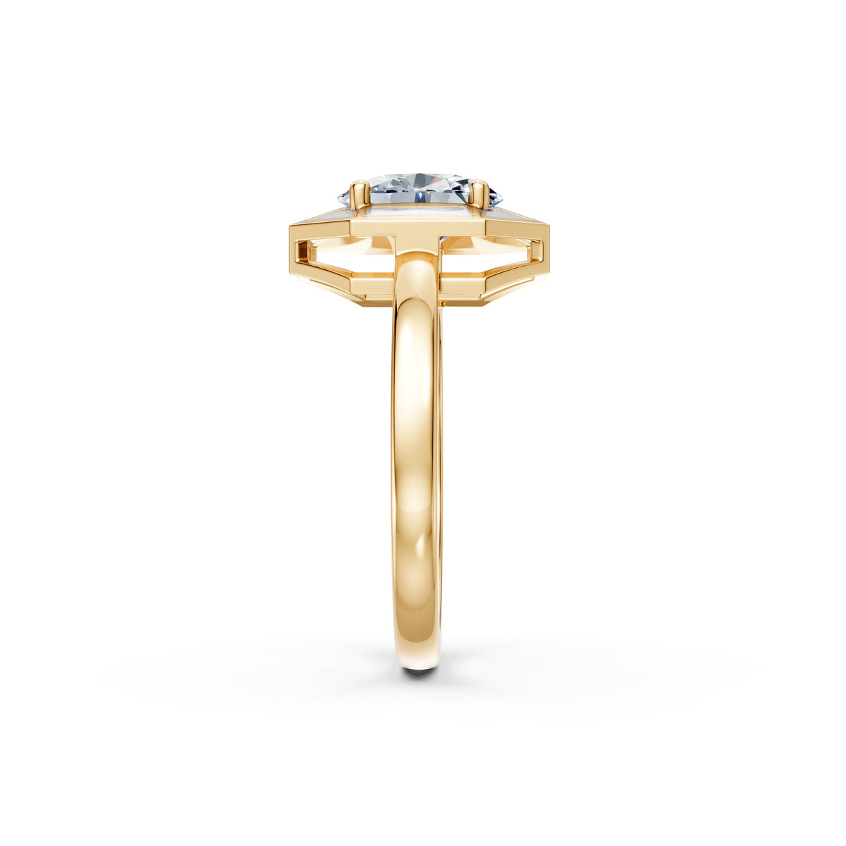 Classic Oval Diamond Solitaire Ring