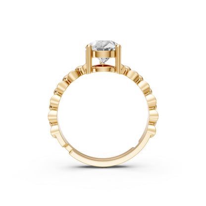 Solitaire Pear Diamond Engagement Ring