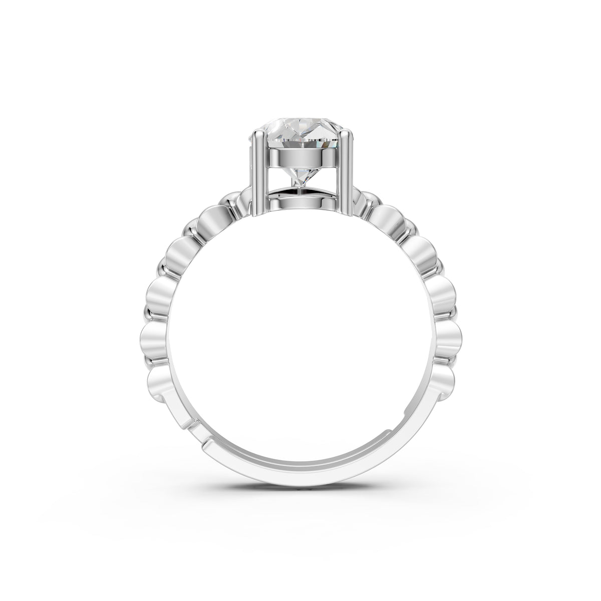 Solitaire Pear Diamond Engagement Ring