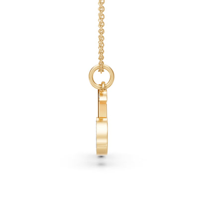 Pave Set Diamond Cherry Charm Pendant