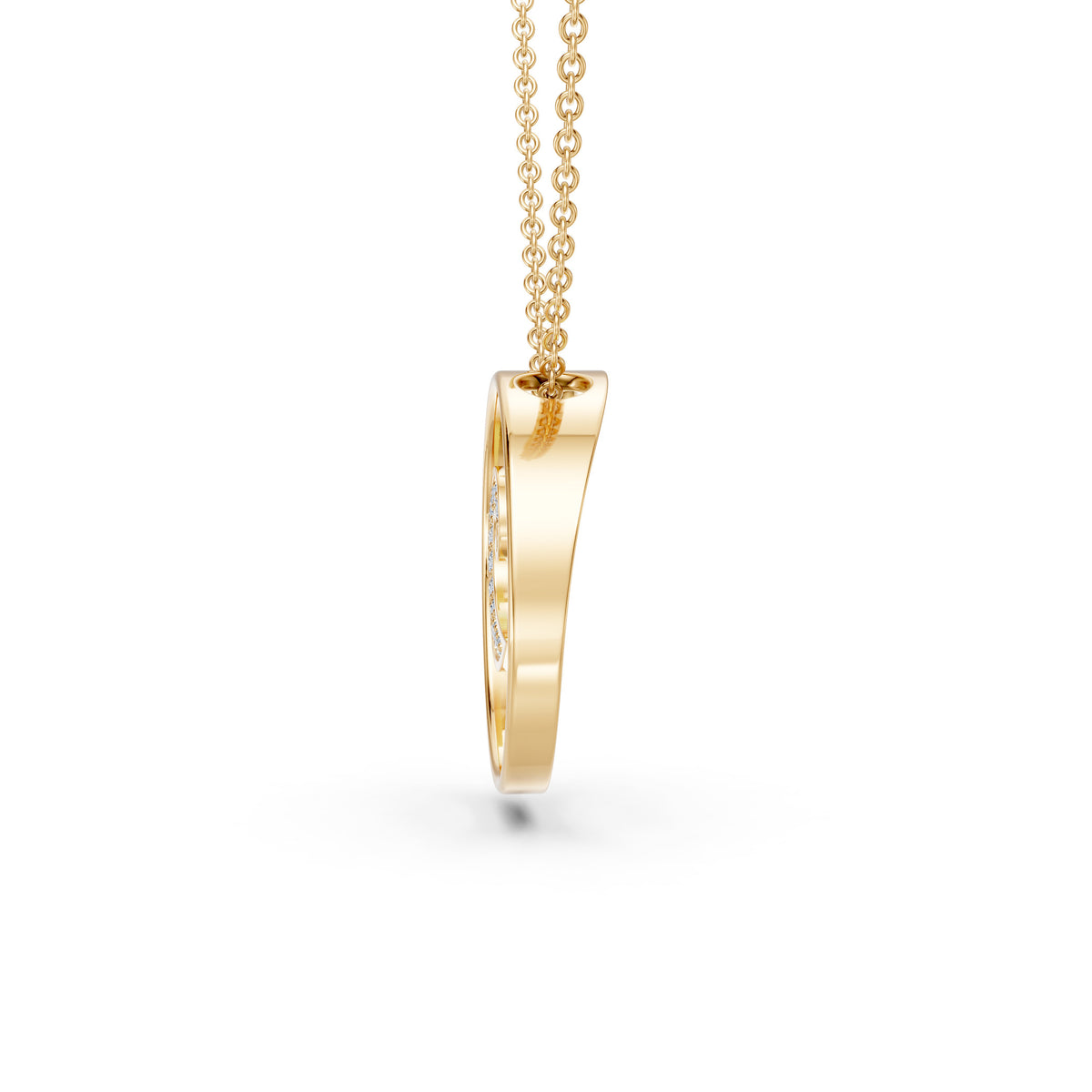 Nature Lovers Beach Waves Diamond Pendant Charm